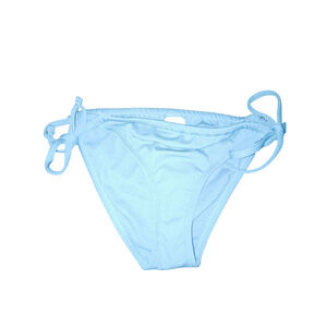 Shade & Shore / Women's Bikini Bottom / Solid Blue Ribbed Swimsuit Size XS